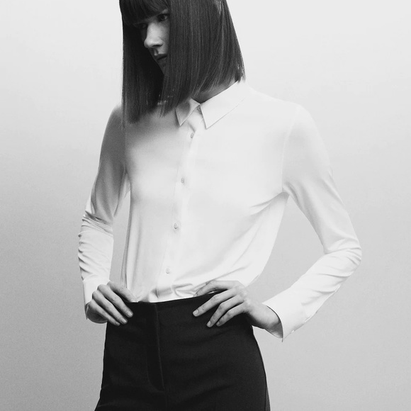 mango white suit blouse size S - Picture 6 of 6